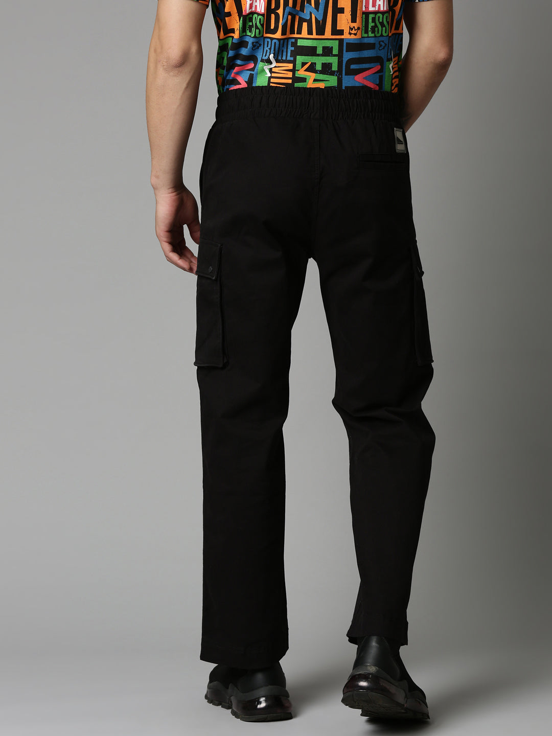 Buy Breakbounce Black Mid Rise Cargo Pants for Men Online @ Tata CLiQ