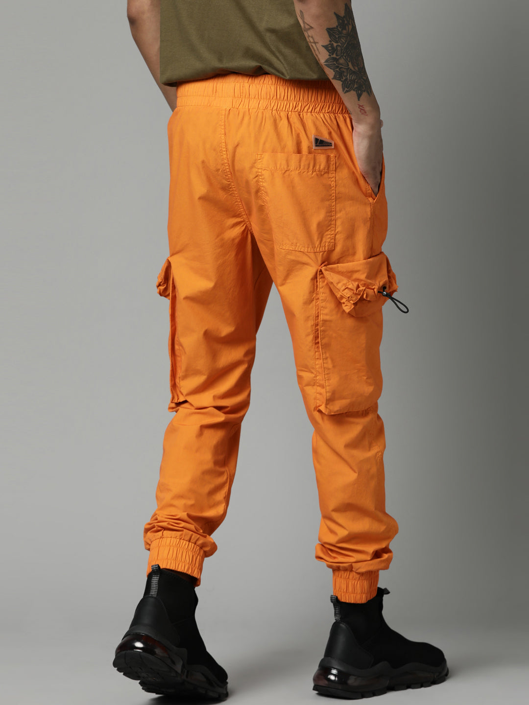 kryc Men's 60s Bell Bottom Pants Orange - Orange XL