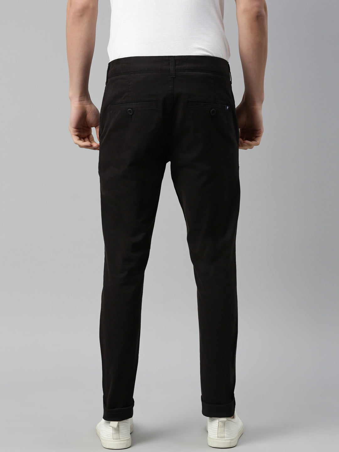 Buy Breakbounce Men's Slim Fit Casual Trousers (CRTR01_Black_36W x 32L) at  Amazon.in